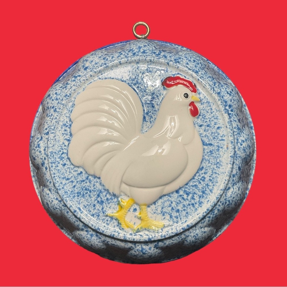 Vintage Towle *Chicken Ceramic Jello Mold* Wall  Hanging
